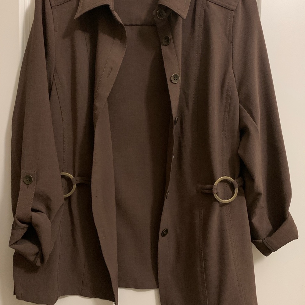 TanJay Dark Brown Button Down